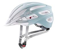 uvex True CC - Casque Polyvalent léger pour Femmes - Ajustement Individuel - Extensible avec éclairage LED - papyros - peakock Matt - 52-55 cm