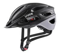 uvex true cc, / noir - gris mat, 52-55 casque de vélo léger casque unisexe VTT