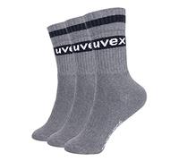 Uvex Tune Up chaussettes de travail pack de 3 en coton régénéré - gris - taille 39-42