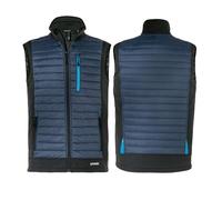 Uvex tune-up gilet hybride pour hommes - gilet de travail robuste - bleu - 4XL