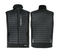 Uvex tune-up gilet hybride pour hommes - gilet de travail robuste - noir - 3XL