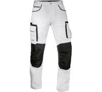Uvex Tune Up Pantalon de Travail Homme - Pantalon Cargo - avec Poches Pratiques et Poches Rembourrées au Niveau du Genou : Chantier - Carreleur - Menuisier - Electricien - Plombier - Peintre,Blanc,62