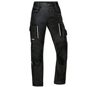 Uvex Tune-up Pantalon de travail long pour femmes - Pantalon cargo long avec poches aux genoux, Noir , 44