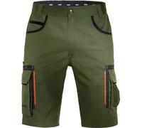 Uvex Tune-Up Pantalons Courtes de Travail pour Hommes - Shorts Cargo Bermuda - Multiples Poches,Vert,48