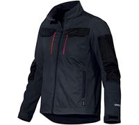 Uvex Tune-up Veste de travail en softshell pour homme - Respirant et imperméable, noir/rouge, XXL