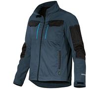 Uvex Tune-Up Veste de travail softshell pour homme - Respirante & Hydrofuge - Bleu foncé - XL