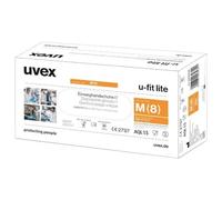 uvex u-fit lite 6016808 Lot de 100 gants jetables Taille (gants) : M EN 420:2003+A1:2009, EN 374-1:2016+A1:2018, EN 37
