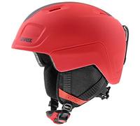 uvex Unisex-Youth Casque de Ski, Tapis de Course Rouge, 51-55 cm