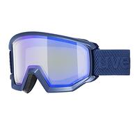 uvex Unisexe - Adulte, Athletic FM, Masque de Ski Athletic FM, Bleu marine mat/Blue-radar, Taille unique