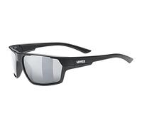 uvex Lunettes de sport Sportstyle 233 P – Polarisées miroir – Black Matt/Silver