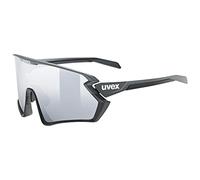 uvex Unisexe - Lunettes de sport 231 2.0 pour adulte - Noir/gris mat/argenté - Taille unique