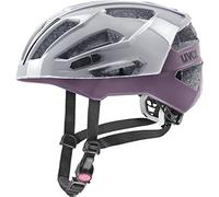 uvex Gravel X - Casque Performance sûr pour Hommes et Femmes - Réglage de la Taille Individuel - Ventilation Optimisée - Rhino - Plum - 56-61 cm