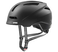 uvex Urban Planet - Casque de Bicyclette léger pour Adults - réglage de la Taille Individuel - Ventilation optimisée - Black Matt - 58-61 cm