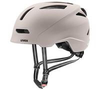 uvex Urban Planet LED Casque de vélo pour Adulte - Warm Grey matt/58-61 cm