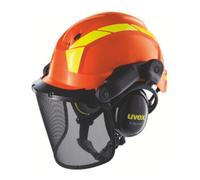Uvex Casque de sylviculture Pheos Forest 9772/9774237 Kit complet Orange