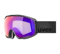 Masque Uvex Victorious S CV noir mat avec verre miroir Mirror Blue