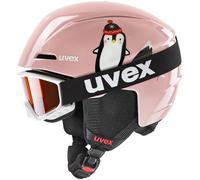 UVEX VITI SET casque de ski enfant rose-pingouin 51-55cm