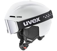 uvex viti Set, Casque et Lunettes de Ski, Enfant Unisexe, White Matt, 51-55 cm