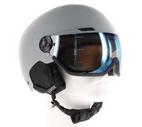 uvex Wanted Visor - Casque de Ski pour Hommes et Femmes - avec Visière - Réglage de la Taille Individuel - Rhino Matt - 58-62 cm