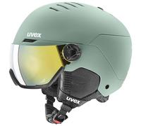 uvex Wanted Visor, Casque de Ski, Adulte Unisexe, Oxid Green Matt, 54-58 cm