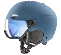 uvex Wanted Visor, Casque de Ski, Adulte Unisexe, Stone Blue Matt, 54-58 cm