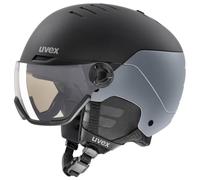 Uvex - Wanted Visor Pro V - Casque de ski - 58-61 cm - black / silver / clear