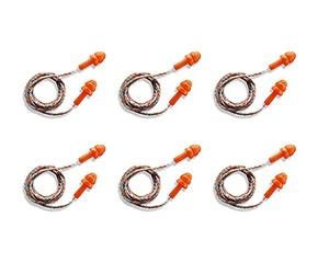 UVEX Whisper Bouchon anti-bruit SNR 23 dB réutilisables avec cordon, Lot de 6