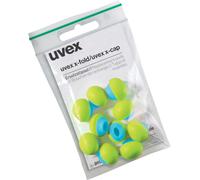 Uvexrs Bouchons d'oreille X-Cap 2125351 Vert, bleu, gris Snr 24 Db (21258)-L (60 pièces)