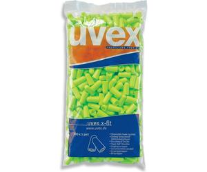 Uvexrs Bouchons d'oreille X-Fit 2112003 Vert Snr 37 Db (21120)-M (200 pièces)