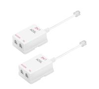 Uvital In-Line filtre ADSL répartiteur/In-Line filtre ADSL RJ11 6p2 C mâle vers 2 femelle téléphone modem ADSL Splitter filtre