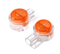 Uvital Lot de 200 connecteurs de câble UY avec bouton transparent étanche pour câble téléphonique, connecteurs UY pour câble réseau avec cosses K1 (K1)