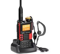 Uvk5(99) Am/Fm/Dtmf Walkie-Talkie 200Ch 20-1000Mhz Walkie-Talkie Noaa Weather Forecast With Flash Copy Frequency Tpye-C Lcd Display For Hiking Camping Travel Two-Way Radio¿ (Red)
