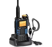 UVK5(99) AM/FM/DTMF Walkie-Talkie 200CH 20-1000MHZ Walkie-Talkie NOAA Weather Forecast with Flash Copy Frequency Tpye-C LCD Display for Hiking Camping Travel Two-Way Radio\u2026 (Blue)