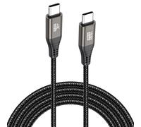 UVOOI Câble de moniteur portable USB C de 1,8 m, câble USB 3.2 Gen 2 x 2 prend en charge le transfert de données 20 Gbit/s, charge rapide 100 W, 5K, 4K @ 144 Hz vidéo pour VR, téléphone, ordinateur