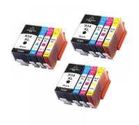UVQAPXWD Cartouches d'encre 4 Couleurs 934XL 935XL 934 935, compatibles avec Officejet Pro 6812 6830 6815 6835 6230 6820 modèles d'imprimante 934XL 935XL(3set 12pcs)