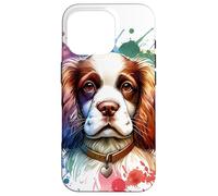 Œuvre Aquarelle Chien épagneul français Coque pour iPhone 16 Pro