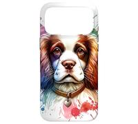Œuvre Aquarelle Chien épagneul français Coque pour iPhone 17 Pro Max