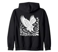 Œuvre d'art Aigle à tête Blanche audacieuse Style d'art Populaire Sweat à Capuche