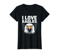 Œuvre d'art audacieuse « I Love Eagles » T-Shirt Graphique avec Valeur