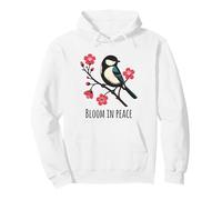 Œuvre d'art Bloom in Peace, Oiseaux et cerisiers en Fleurs de sérénité Sweat à Capuche