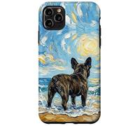 Œuvre d'art Bringé Bouledogue français à la Plage Coque pour iPhone 11 Pro Max