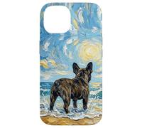 Œuvre d'art Bringé Bouledogue français à la Plage Coque pour iPhone 14