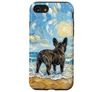 Œuvre d'art Bringé Bouledogue français à la Plage Coque pour iPhone SE (2020) / 7/8