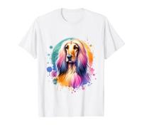 Œuvre d'art de Chien de lévrier Afghan T-Shirt Graphique avec Valeur