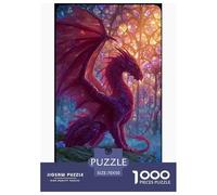 Œuvre d'art de Dragon Rouge Magique Puzzle 1000 Pièces 70x50cm/1000pcs, - Jeux Relaxants Créatifs, Éducatifs & Décoratifs, Cadeau pour Adultes