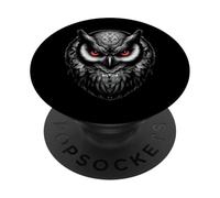 Œuvre d'art de Hibou Mystique Symbolisme Animal Gothique som PopSockets PopGrip Adhésif
