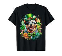 Œuvre d'art de la Saint-Patrick Australien T-Shirt Graphique avec Valeur, Homme, Noir, L