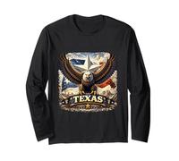Œuvre d'art de la Texas Lone Star Eagle State Pride Manche Longue
