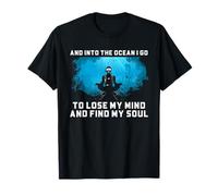 Œuvre d'art de plongée avec Citation de l'âme de l'océan T-Shirt