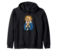 Œuvre d'art de prière de la Vierge Marie, icône catholique sacrée Sweat à Capuche